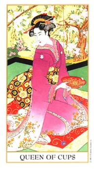 Queen of Cups in the deck Ukiyoe Tarot