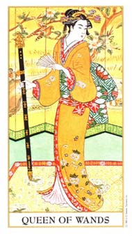 Queen of Wands in the deck Ukiyoe Tarot