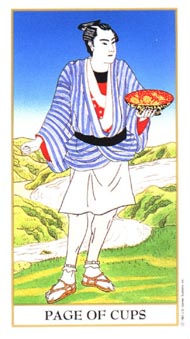 Page of Cups in the deck Ukiyoe Tarot