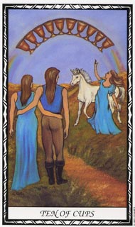 Ten of Cups in the deck Unicorn Tarot