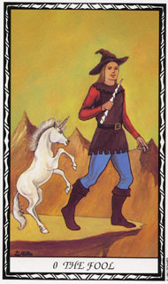 The Fool in the deck Unicorn Tarot