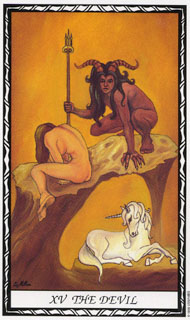 The Devil in the deck Unicorn Tarot