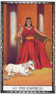 The Empress in the deck Unicorn Tarot