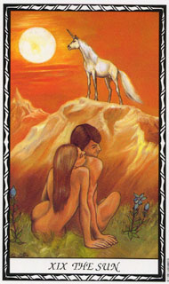 The Sun in the deck Unicorn Tarot