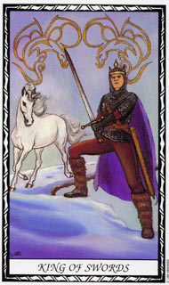 King of Swords in the deck Unicorn Tarot