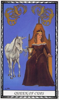 Queen of Cups in the deck Unicorn Tarot