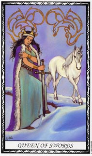 Queen of Swords in the deck Unicorn Tarot