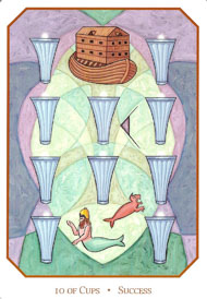 Ten of Cups in the deck Babylonian Tarot