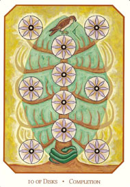 Ten of Pentacles in the deck Babylonian Tarot