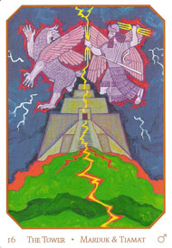 The Tower in the deck Babylonian Tarot