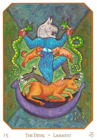 The Devil in the deck Babylonian Tarot