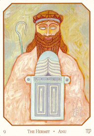 The Hermit in the deck Babylonian Tarot