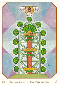 Temperance in the deck Babylonian Tarot