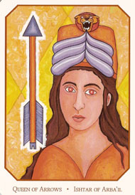 Queen of Swords in the deck Babylonian Tarot