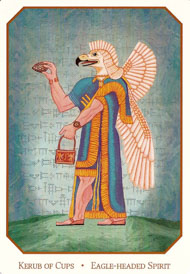 Page of Cups in the deck Babylonian Tarot