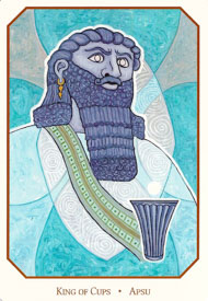 Knight of Cups in the deck Babylonian Tarot