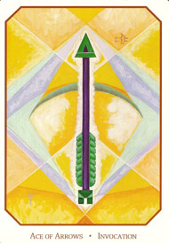 Ace of Swords in the deck Babylonian Tarot