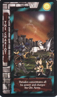 The Chariot in the deck Lord of the Rings Tarot