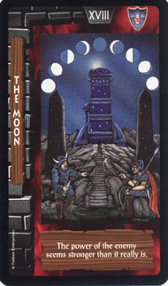 The Moon in the deck Lord of the Rings Tarot