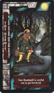 The Hermit in the deck Lord of the Rings Tarot