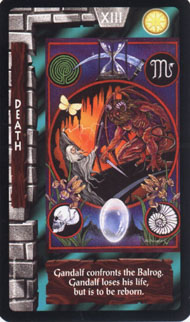 Death in the deck Lord of the Rings Tarot