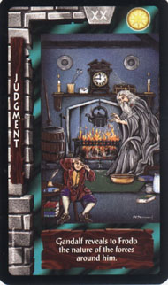 Judgment in the deck Lord of the Rings Tarot