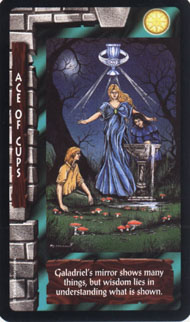 Ace of Cups in the deck Lord of the Rings Tarot