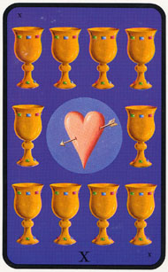 Ten of Cups in the deck Witches Tarot