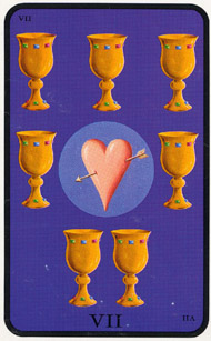 Seven of Cups in the deck Witches Tarot