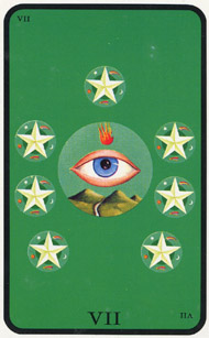 Seven of Pentacles in the deck Witches Tarot