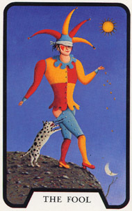 The Fool in the deck Witches Tarot
