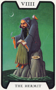 The Hermit in the deck Witches Tarot