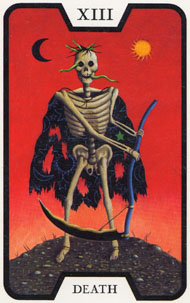 Death in the deck Witches Tarot