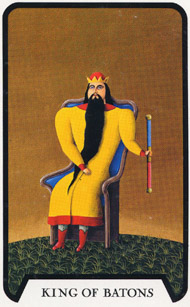 King of Wands in the deck Witches Tarot