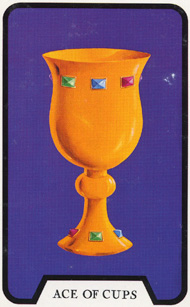 Ace of Cups in the deck Witches Tarot