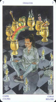 Seven of Cups in the deck Pagan Tarot