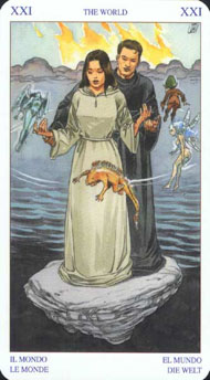 The World in the deck Pagan Tarot