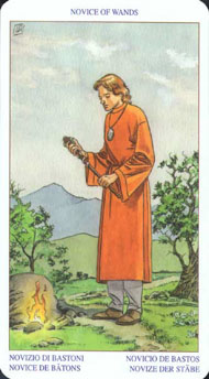 Page of Wands in the deck Pagan Tarot