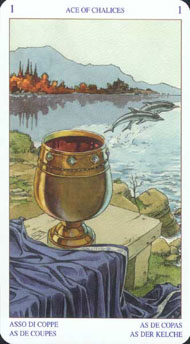 Ace of Cups in the deck Pagan Tarot