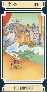 The Emperor in the deck Golden Dragon Tarot