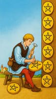 Eight of Pentacles Card