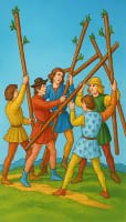 Five of Wands Tarot Card