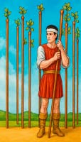 Nine of Wands Tarot Card