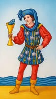 Page of Cups Card