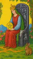 Queen of Pentacles Card