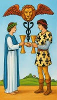 Two of Cups Card