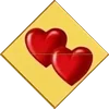 Two Hearts card