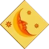 Moon and Stars card