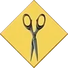 Scissors card