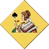Queen of Spades card